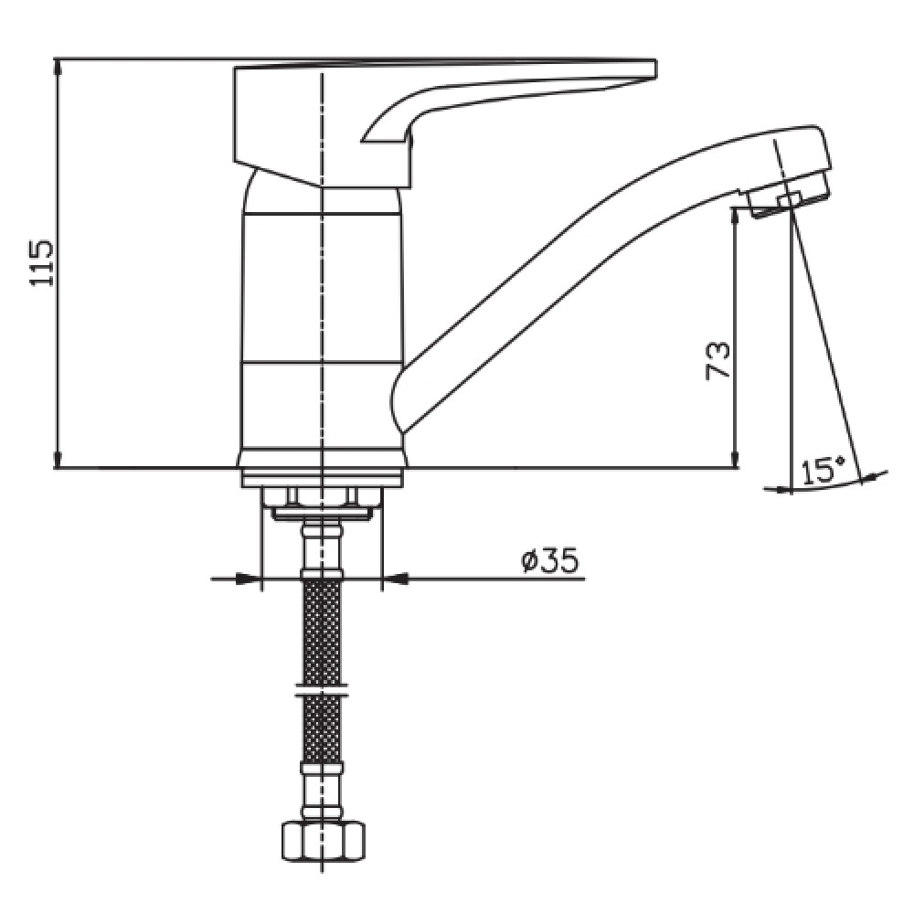 Змішувач для кухні Haiba OPUS 555 HB0336