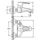 Змішувач для ванни Haiba HANSBERG 009 HB0199