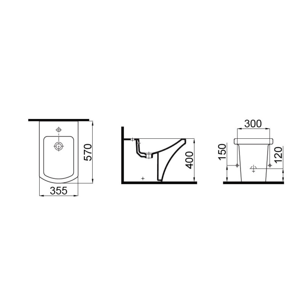 Біде IDEVIT Vega підлогове 2806-0000-07
