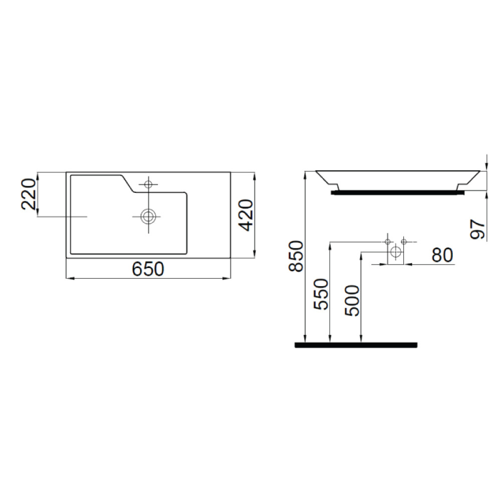 Раковина IDEVIT Lara 0201-4655