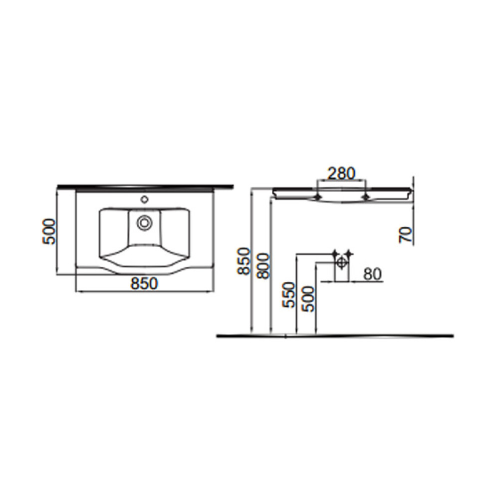 Раковина IDEVIT Neo Classic 3301-0805-0088