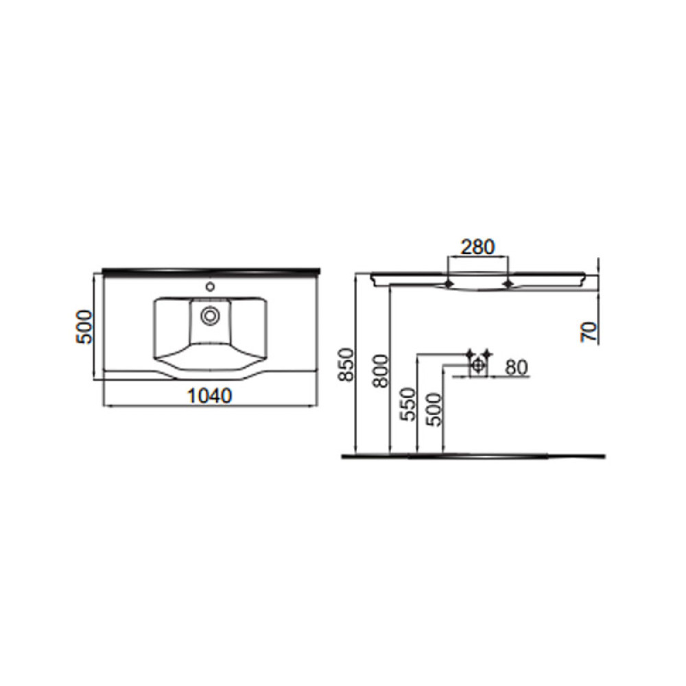 Раковина IDEVIT Neo Classic 3301-1005-0088