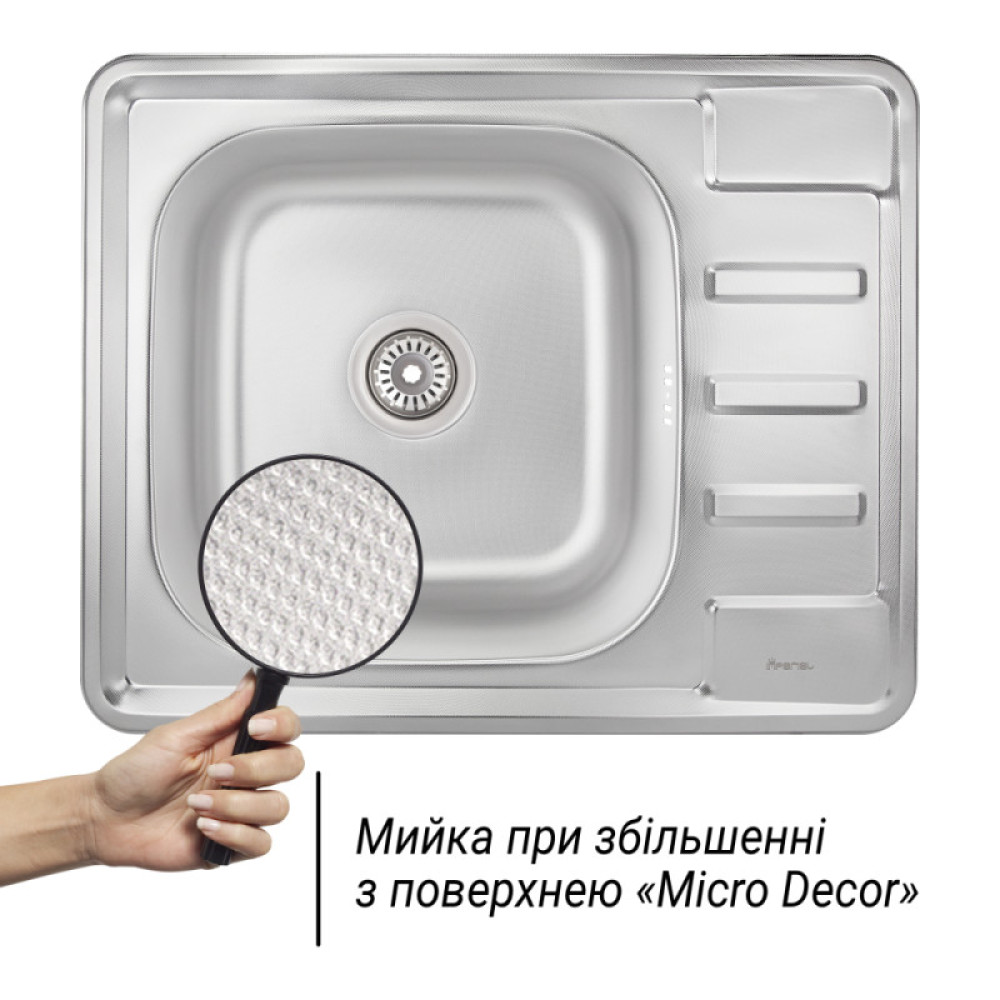 Кухонна мийка Imperial 6350 Micro Decor (IMP635008MICDEC)