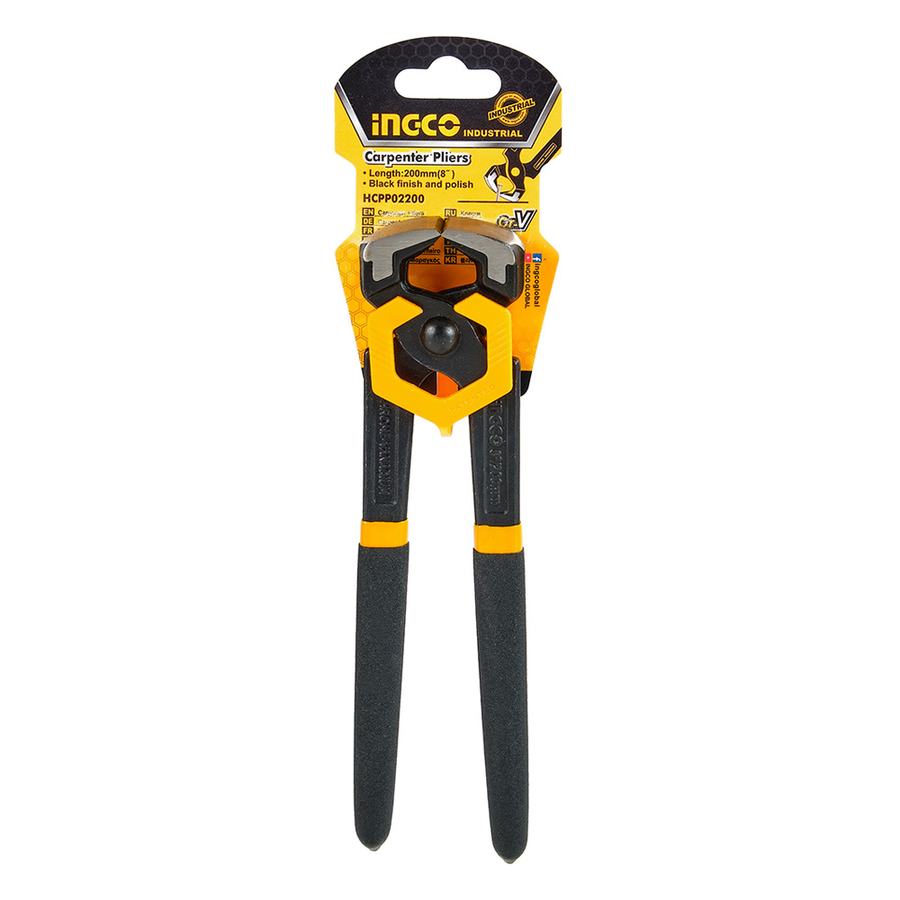 Клещи столярные INGCO INDUSTRIAL 200 мм (HCPP02200)