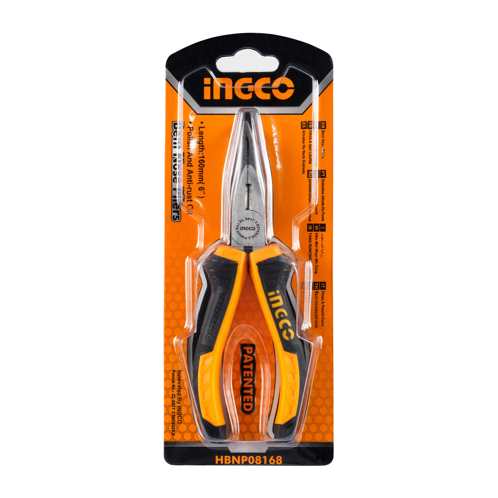 Довгогубці вигнуті INGCO 160 мм (HBNP08168)