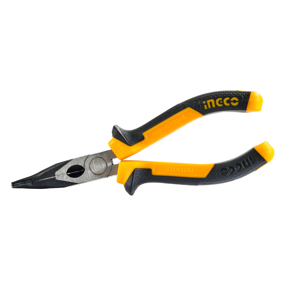 Длинногубцы изогнутые INGCO INDUSTRIAL Master 160 мм (HBNP28168)