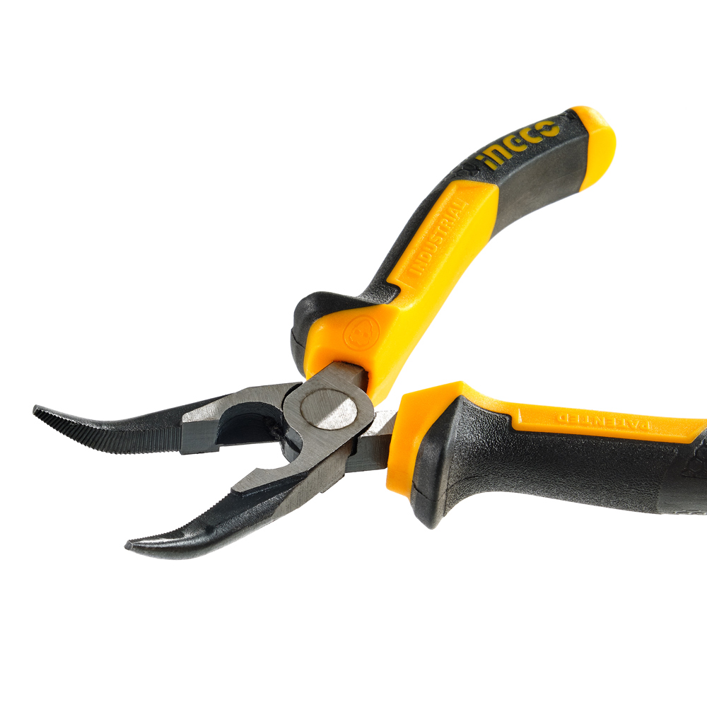 Длинногубцы изогнутые INGCO INDUSTRIAL Master 160 мм (HBNP28168)