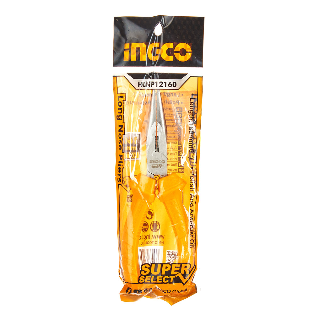 Довгогубці INGCO Super Select 160 мм (HLNP12160)