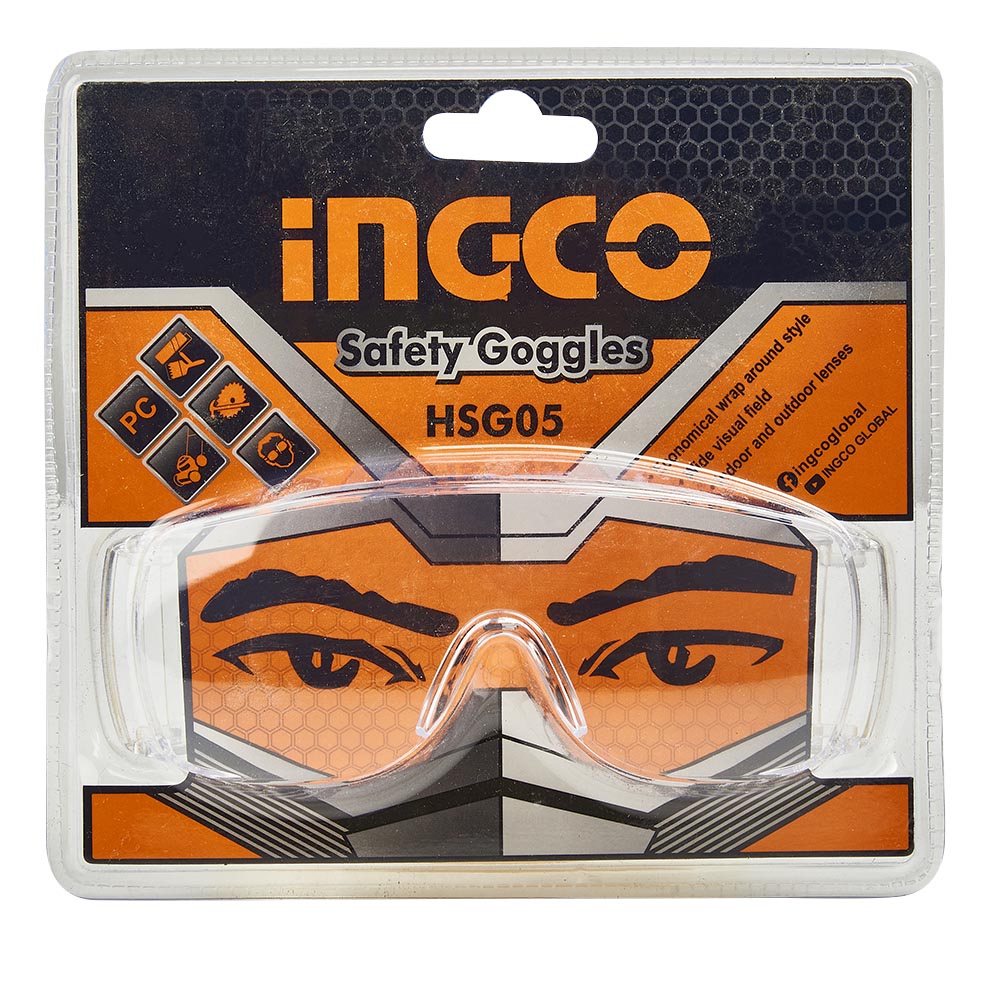 Окуляри захисні INGCO Master (прозорі) (HSG05)