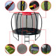 Батут із внутрішньою сіткою inSPORTline Flea PRO 305 см чорний (23879)