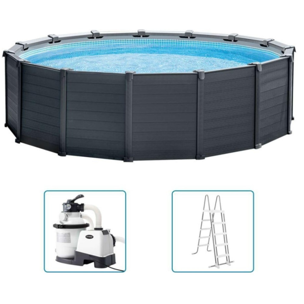 Басейн панельний Intex 478 x 124 см - графітовий (6941057421681)