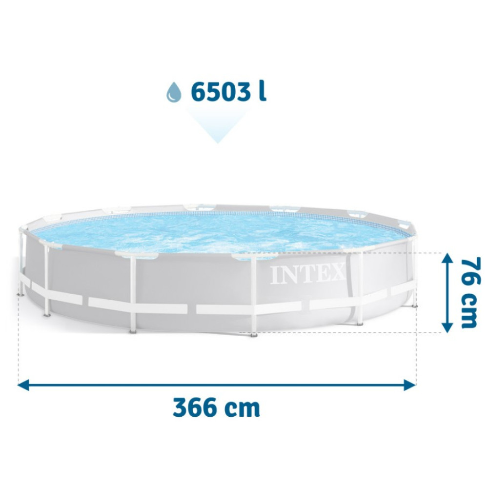 Бассейн каркасный 9 в 1 INTEX 26712GN, 366 x 76 см (DM-26712GN)
