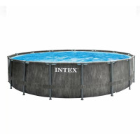 Бассейн каркасный 12 в 1 INTEX 126744 549 x 122 см, темно-серый (DM-26744)