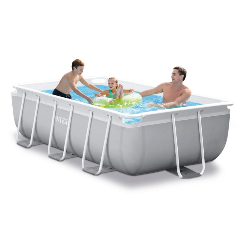Бассейн каркасный прямоугольный 18 в 1 INTEX 26784, 300 x 175 x 80 см + пузырьковая машина (DM-26784-M)