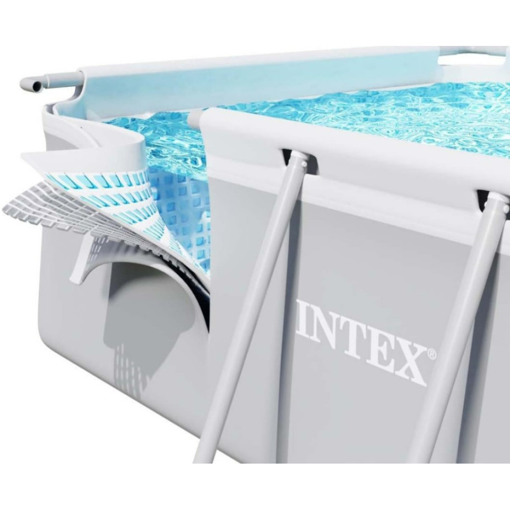 Басейн каркасний прямокутний 4 в 1 INTEX 26788, 400 x 200 x 100 см, сірий (DM-26788)