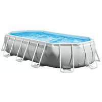 Бассейн каркасный овальный 21 в 1 INTEX 26796, 503 x 274 x 122 см, серый (DM-26796-20W1)