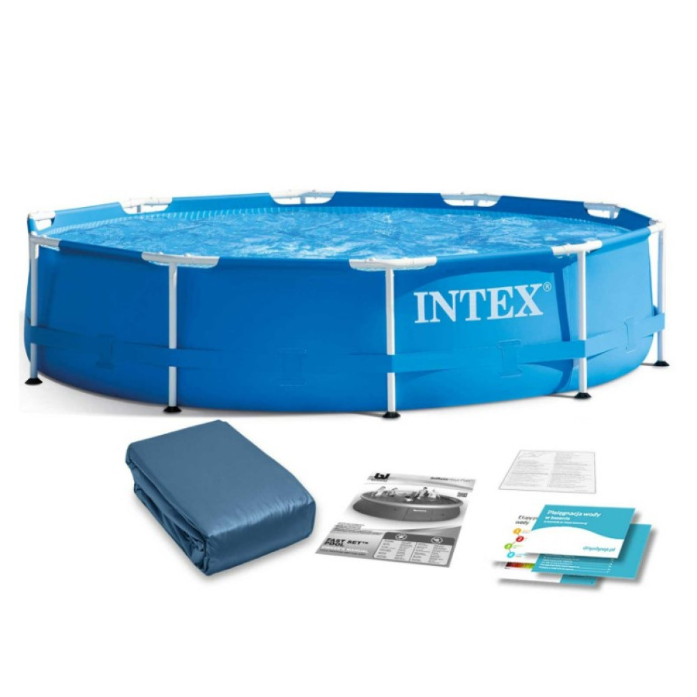 Бассейн каркасный 2 в 1 INTEX 28200, 305 х 76 см, синий (DM-28200-2w1)