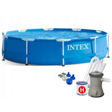 Бассейн каркасный 15 в 1 INTEX 28202, 305 х 76 см, синий (DM-28202-15W1A)