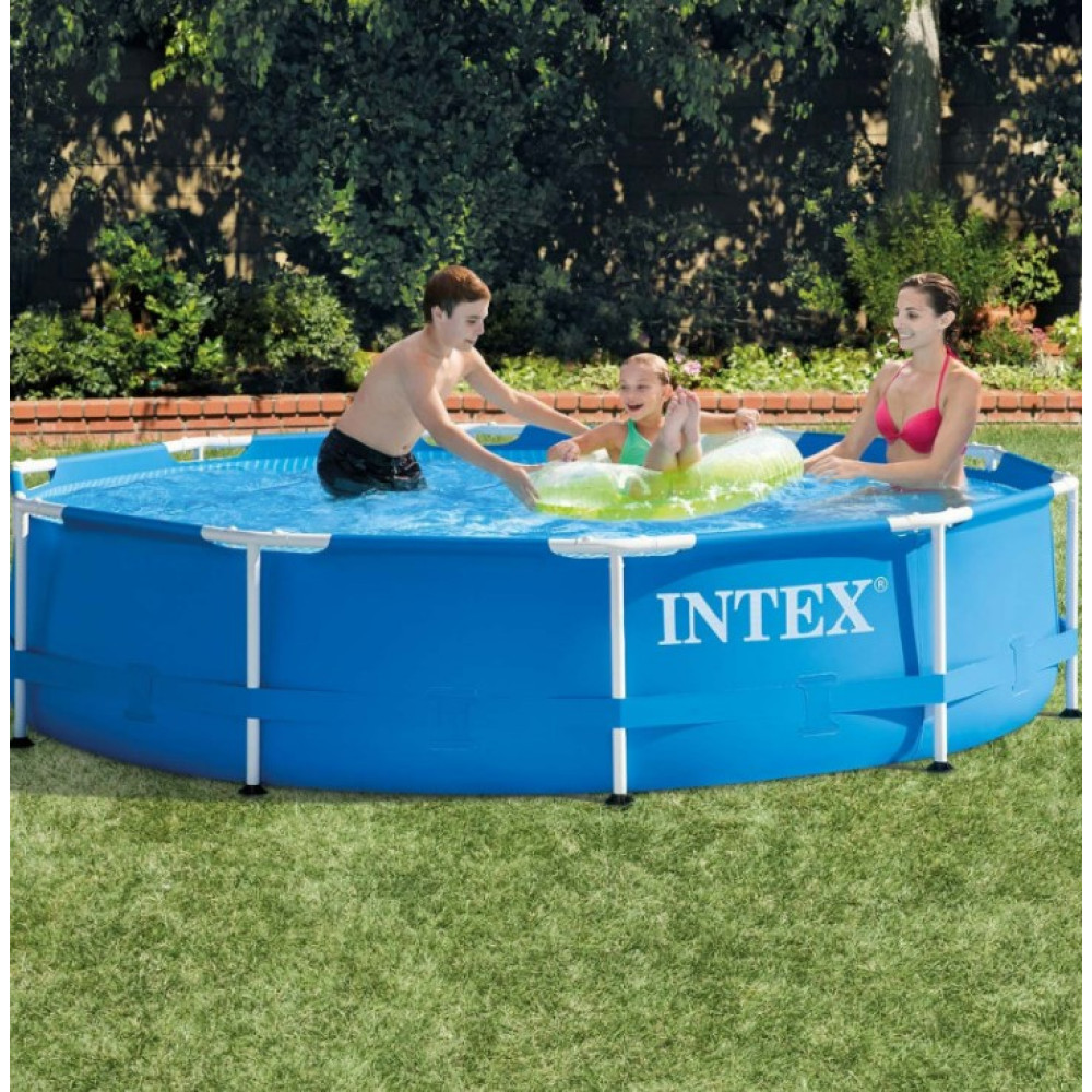 Бассейн каркасный 4 в 1 INTEX 28202, 305 х 76 см, синий (DM-28202-4w1)