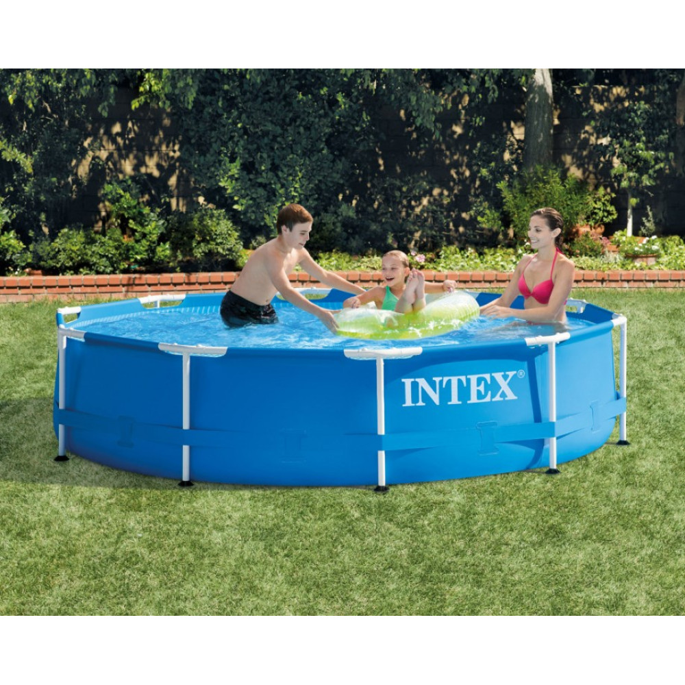 Бассейн каркасный 15 в 1 INTEX 28202 305 х 76 см + машина для создания пузырей (DM-28202-M)