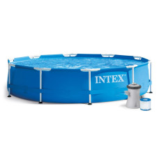 Бассейн каркасный 15 в 1 INTEX 28202 305 х 76 см + машина для создания пузырей (DM-28202-M)