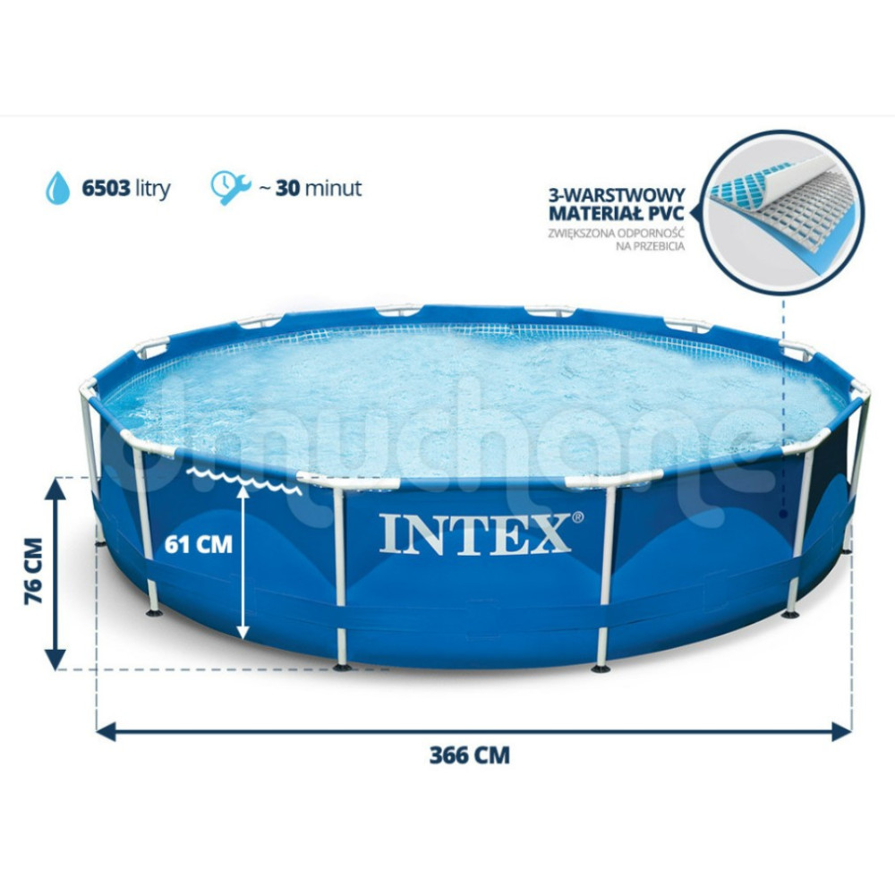 Бассейн каркасный 6 в 1 INTEX 28210 366 x 76 см (DM-28210-2w1)