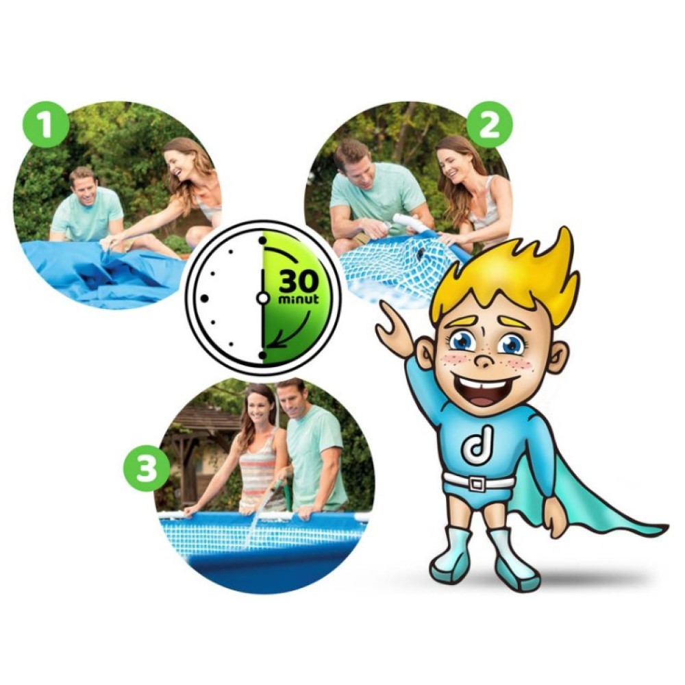 Бассейн каркасный 9 в 1 INTEX 28212, 366 x 76 см (DM-28212)