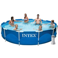 Бассейн каркасный 16 в 1 INTEX 28212, 366 x 76 см + пузырьковая машина (DM-28212-M)