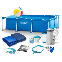 Басейн каркасний прямокутний 15 в 1 INTEX 28271, 260 x 160 x 65 см (DM-28271-15w1)