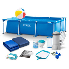 Бассейн каркасный прямоугольный 15 в 1 INTEX 28271, 260 x 160 x 65 см (DM-28271-15w1)
