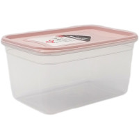 Контейнер Irak Plastik Flexy Box 1,3 л прямокутний прозорий пудровий (13219)