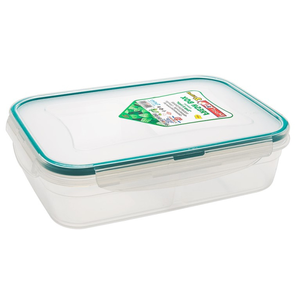 Контейнер Irak Plastik Fresh Box 2 відсіку 0,5+0,5 л прямокутний прозорий (5240)