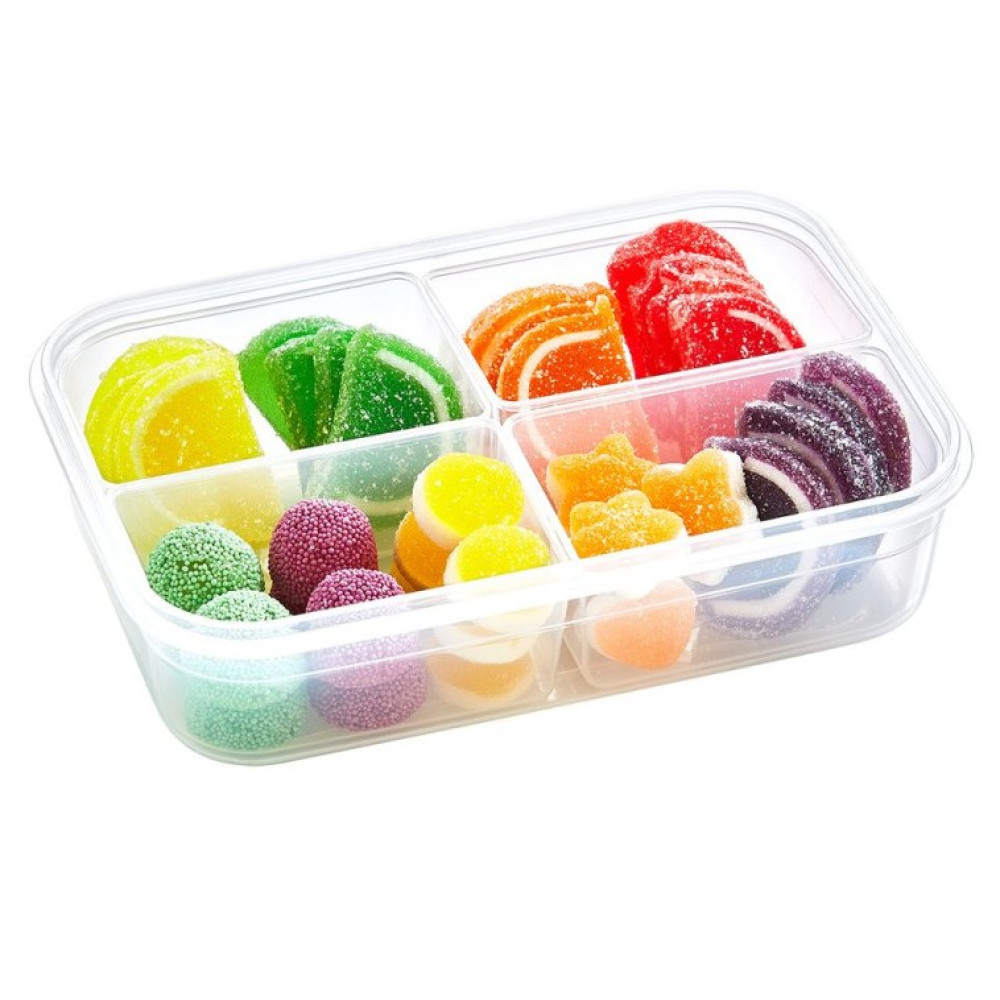 Контейнер Irak Plastik Fresh Box 4 відсіку по 0,25 л прямокутний прозорий (5243)