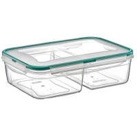 Контейнер Irak Plastik Fresh Box 2 відсіку 1+1 л прямокутний прозорий (5245)
