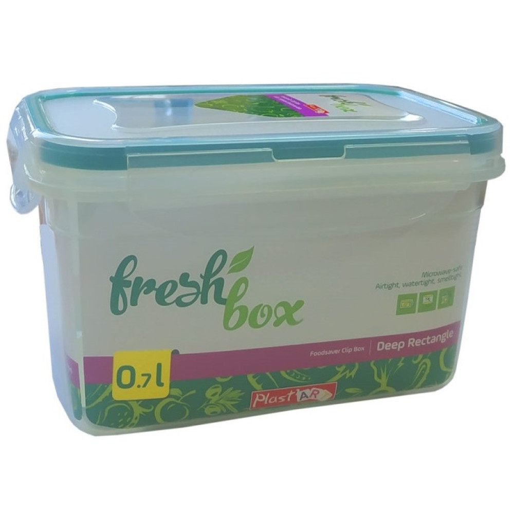 Контейнер Irak Plastik Fresh Box 0,7 л прямокутний прозорий (6452)