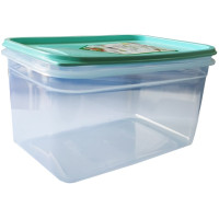 Контейнер Irak Plastik Flexy Box 1,3 л прямокутний прозорий бірюзовий (6512)