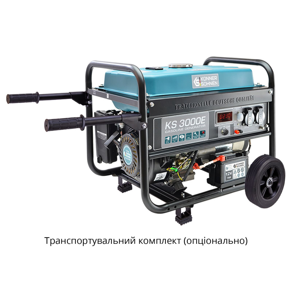 Генератор бензиновий Konner&Sohnen 2,5/2,9 кВт KS 2900