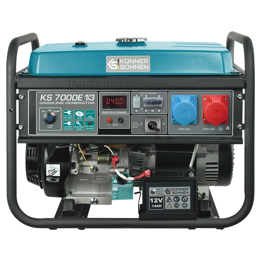 Генератор бензиновий Konner&Sohnen KS 7000E 1/3