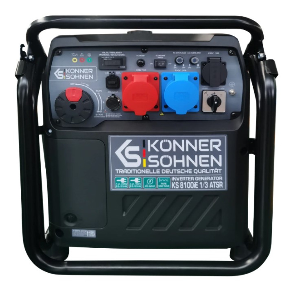 Інверторний генератор Konner&Sohnen 8/8.5 кВт KS 8100iE 1/3 ATSR