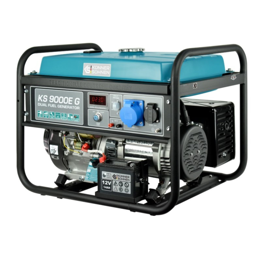 Генератор бензиновый газ/бензин Konner&Sohnen 6/6.5 кВт KS 9000E G