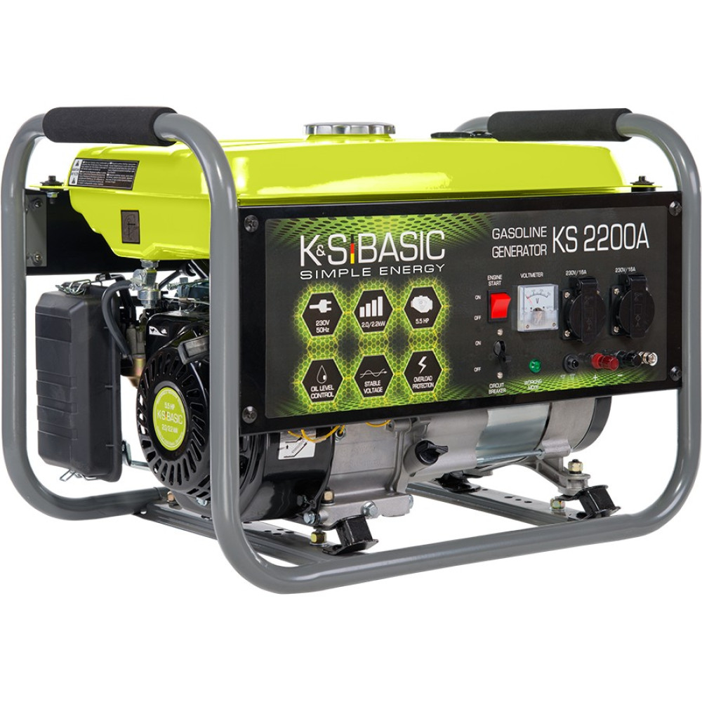 Генератор бензиновий Konner&SohnenBasic 2/2.2 кВт Basic KSB 2200A