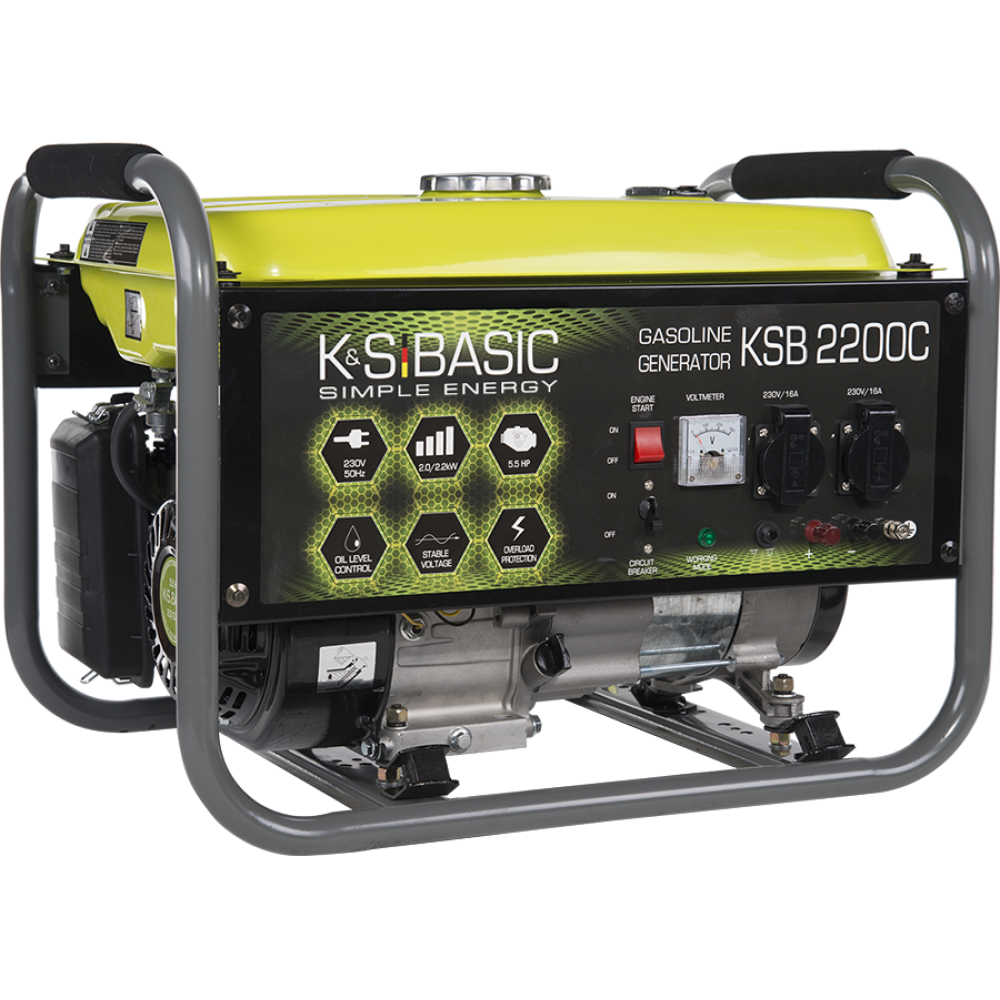 Генератор бензиновий Konner&Sohnen Basic 2/2.2 кВт KSB 2200C