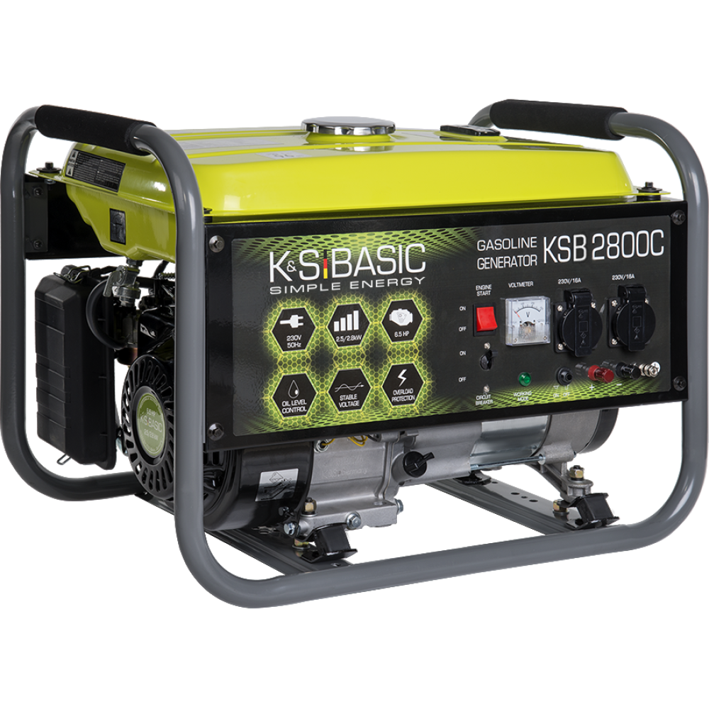 Генератор бензиновий Konner&Sohnen Basic 2.5/2.8 кВт KSB 2800C