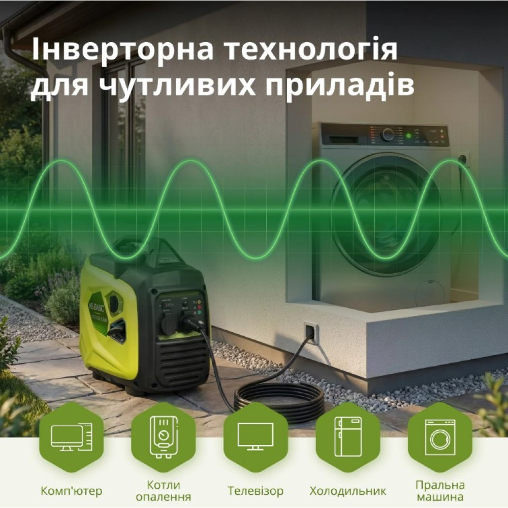 Инверторный генератор Konner&Sohnen Basic 3/3.3 кВт KSB 33i S