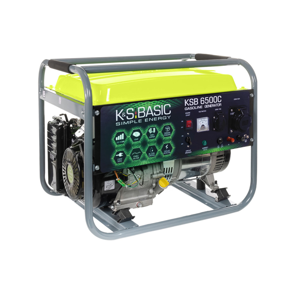 Генератор бензиновий Konner&Sohnen Basic 5/5.5 кВт KSB 6500C