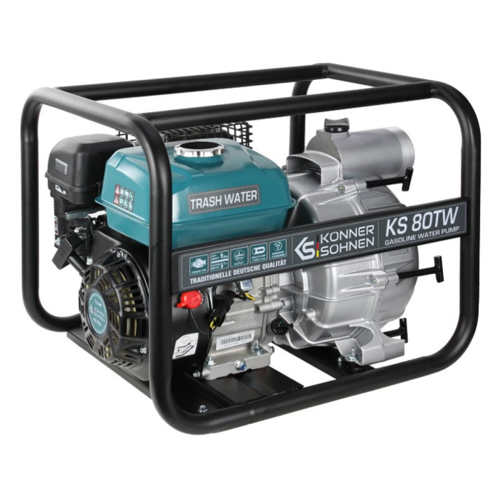 Мотопомпа для грязной воды Konner&Sohnen KS 80TW