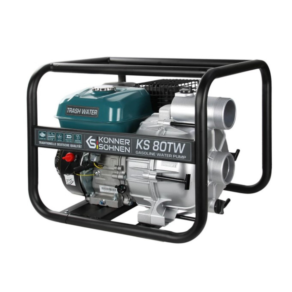 Мотопомпа для грязной воды Konner&Sohnen KS 80TW