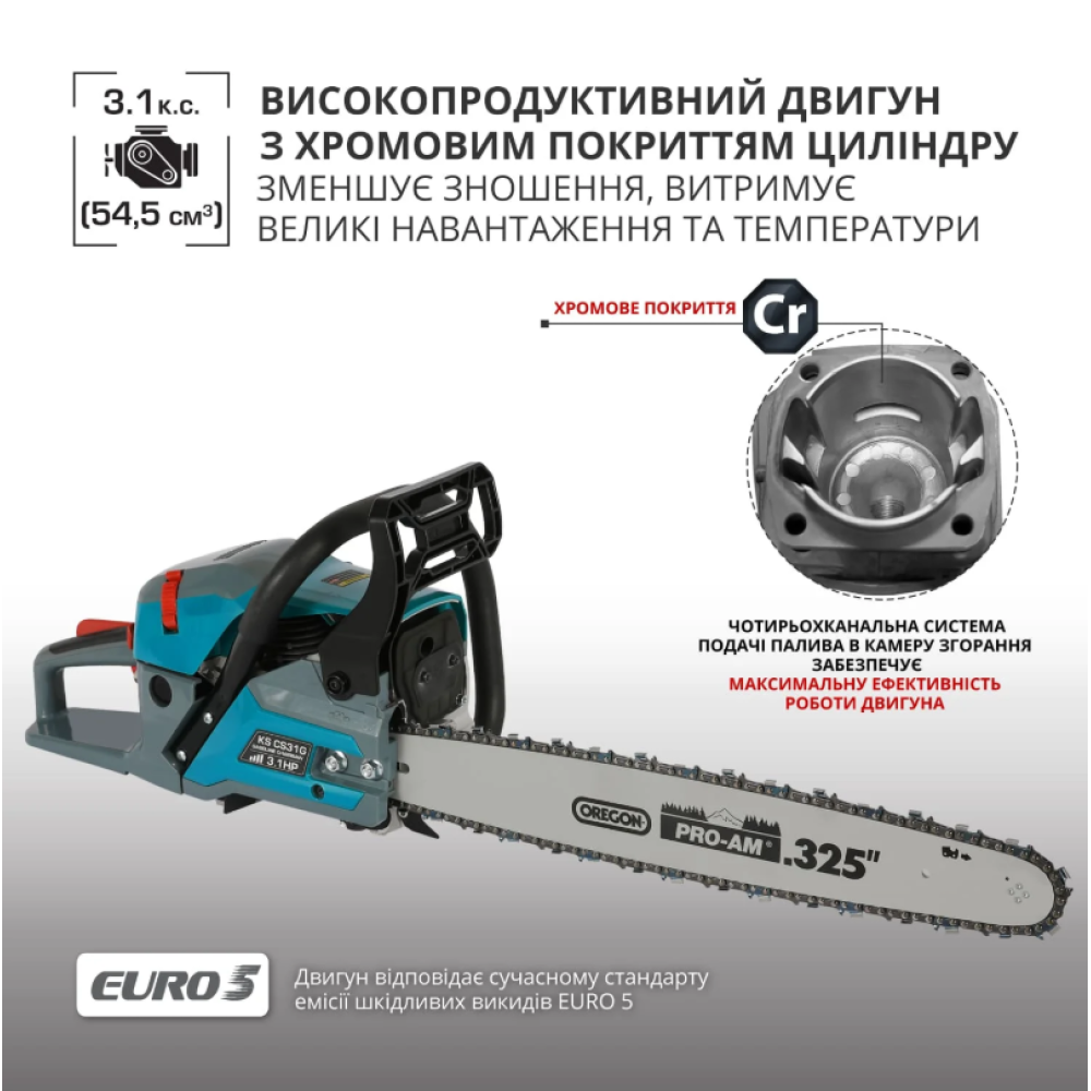 Бензиновая пила Konner&Sohnen  KS CS31G-16-1