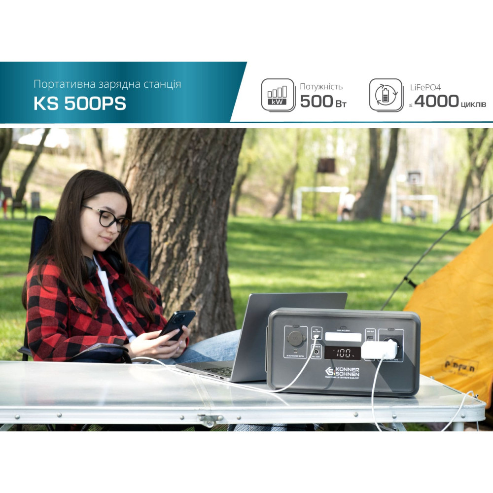 Зарядна станція Konner&Sohnen KS 500PS