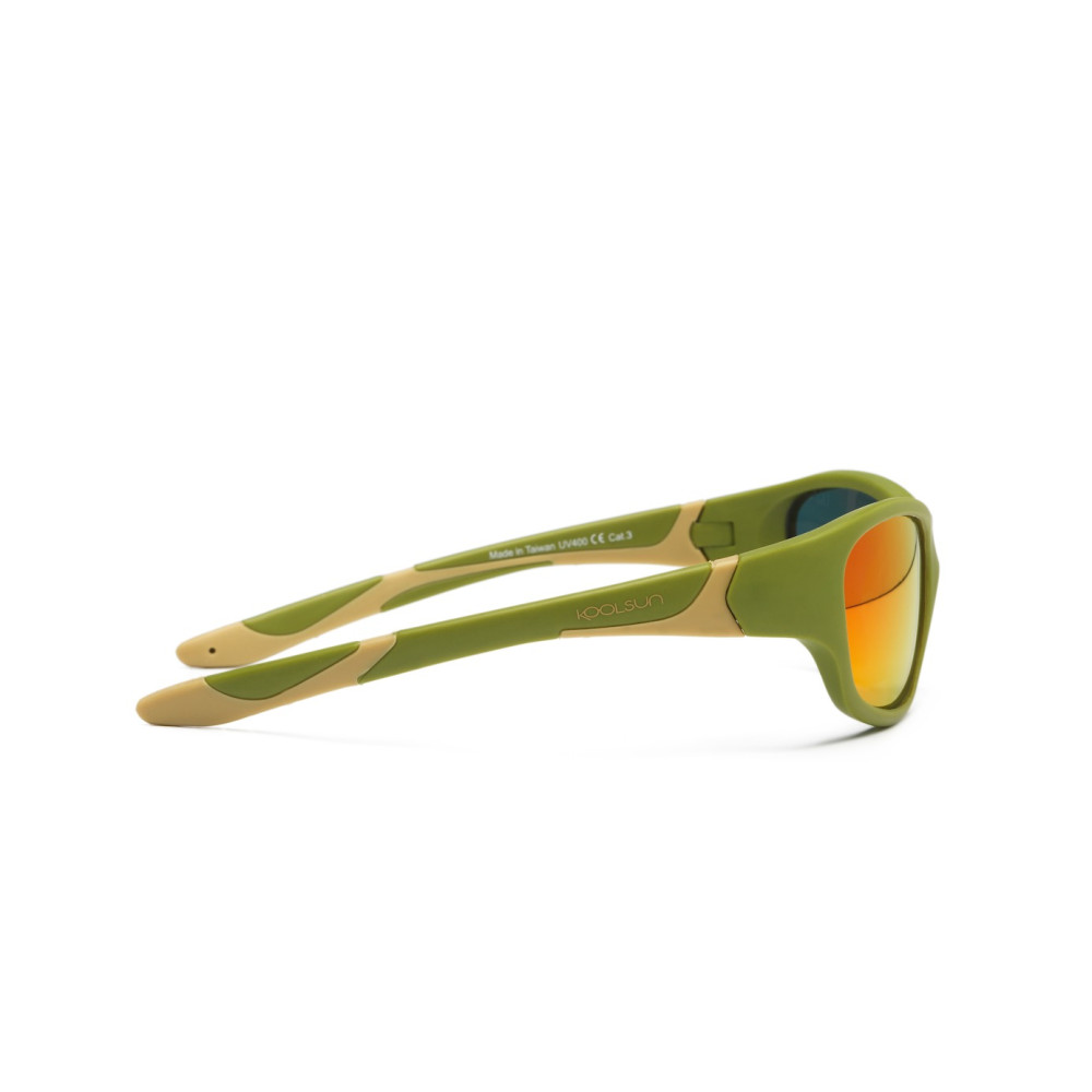 Сонцезахисні окуляри дитячі Koolsun Sport Хакі 6-12 років KS-SPOLBR006